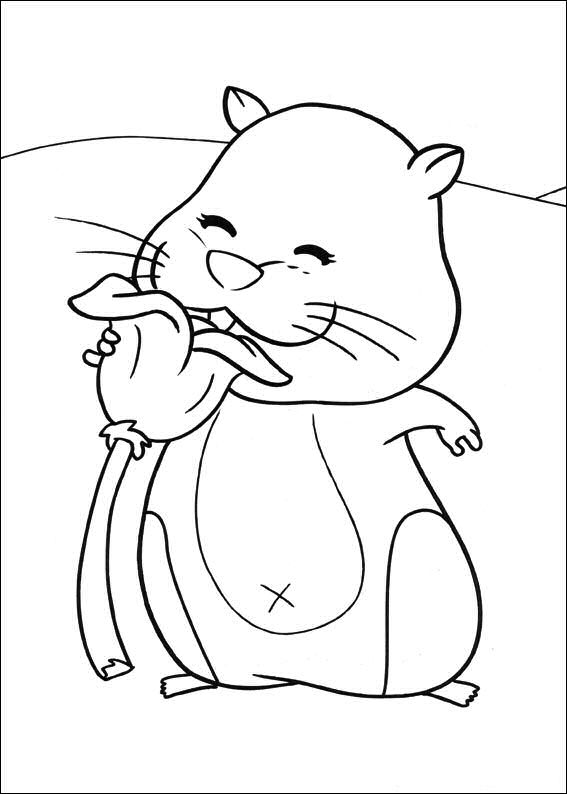 Plansa de colorat cu Hamsteri 33 27